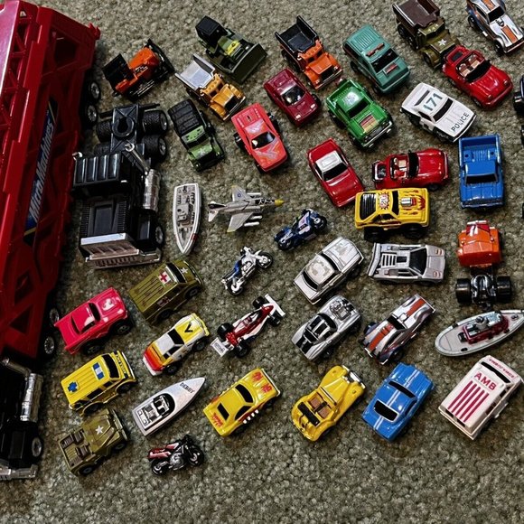 46 Lot 1988 Vintage Micro Machines Big Rig Hauler Car Carrier, Cars, Motorcycles - Picture 3 of 4